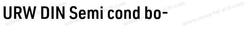 URW DIN Semi cond bo字体转换